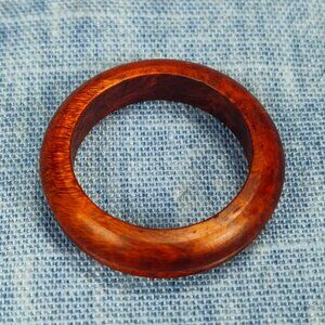 Hardwood Ring Made from Briarwood - Size 8.0 (US)